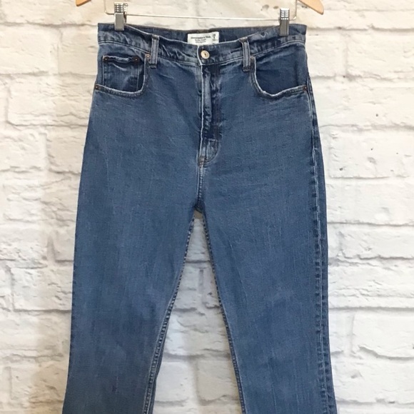 Abercrombie Fitch 8 (29) Slim Straight Ultra High Rise Curve Love Jeans Women’s - Picture 3 of 8